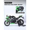 1/12 Kawasaki Ninja 400 Alloy Diecast Motorcycle Model Vehicle Collection Sound & Light Off Road Autocycle Toy Car Model