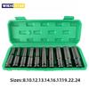 10pcs 1/2 Drive Metric Impact Socket Set Universal Deep Socket Wrench for Air Pneumatic Repair Tools Heavy Duty