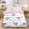 Duvet Cover Set Kawaii Bedding Set For Girls Teens Women Cute 3/4Pc Pillowcases Soft Breathable Microfiber Quilt Comforter Cover