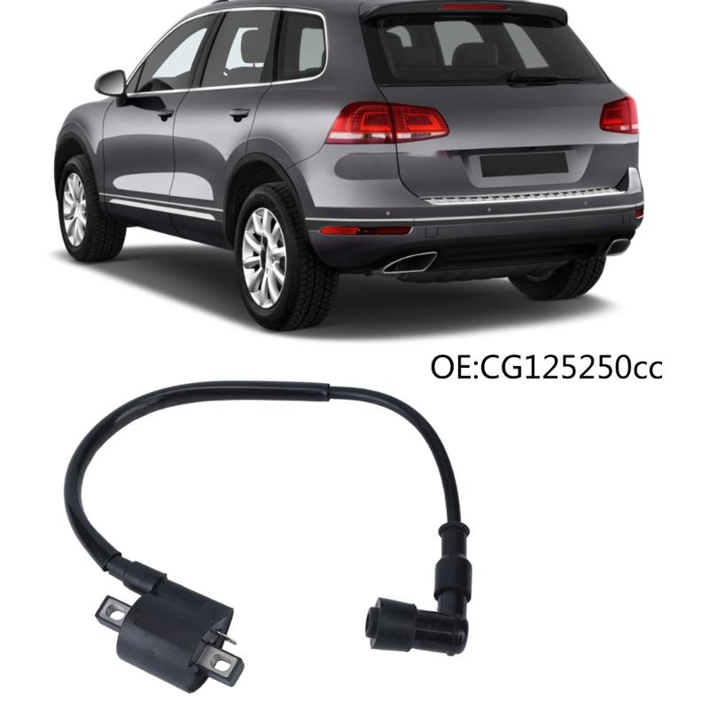 Single Engine Ignition Coil Assembly with Integrated Lead Wire and Boot Cap, for 150Cc 250Cc Motorcycle Cart Setups Daily