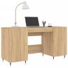 VidaXL Desk Sonoma Oak 140x50x75 Cm Engineered Wood 829527