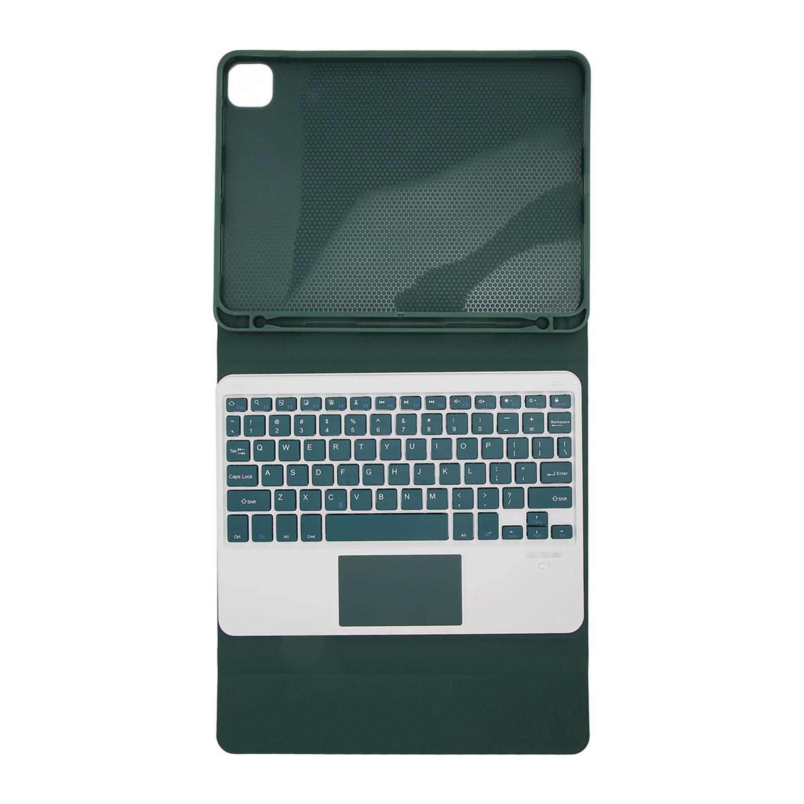 

Tablet Keyboard Trackpad Magnetic Auto Sleep Kickstand Pencil Holder Wireless Keyboard for IOS зелёный
