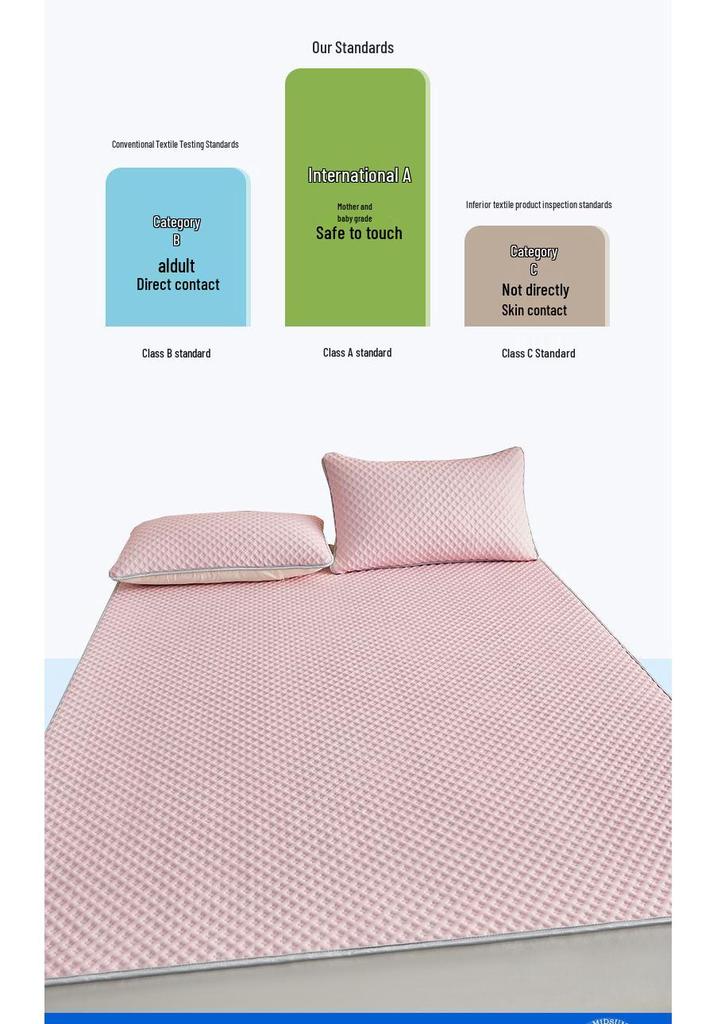 Hot Item: Ice Bean Cool Non-Slip Bed Sheet - Soft Summer Ice Silk Mat for Students