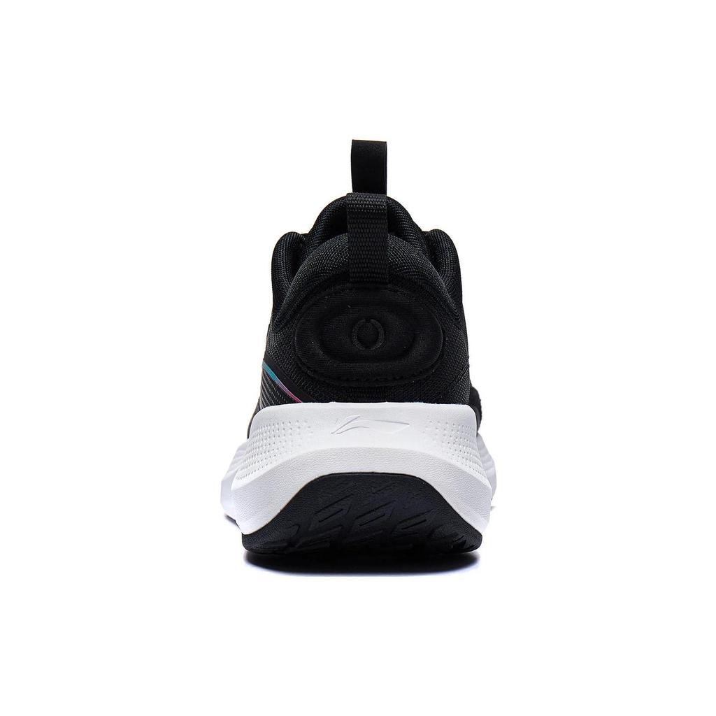 Li Ning Soft Go Cushioning Slip Resistant Abrasion Resistant Breathable Low top Casual Shoes Women's Black AGLT180-1