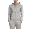 Adidas Sweatshirts Women's Gray Hooded Moderate Cardigan EI0683
