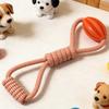 Pet Treat Dispenser Interactive Dog Chewing Toy Wear Resistant Cotton Rope Chewing Toy For Dog Puppy Teeth Health