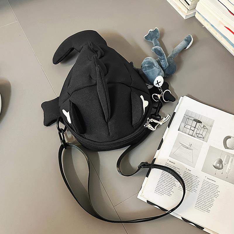 Shark messenger bag women's shoulder bag cute summer commuter mobile phone bag men's trendy cycling bag