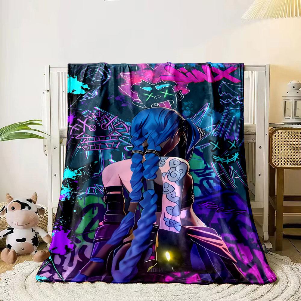Snowflakes and glowing stars on a purple background. for all seasons blanket lunch break throw gift 80cm x 120cm