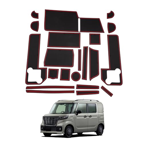 

SHAOHAO New Suzuki SPACIA MK54S MK94S Pocket Mat for Suzuki SPACIA CUSTOM 3rd Generation красный