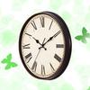 Vintage Dial Clock Silent Wall Clock with Roman Numerals Decorative Oversized European Style for Living Bedroom Kitchen Cafe and Bar Decor