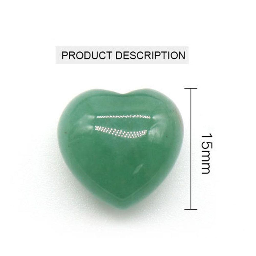 2 bucăți mini energie din piatră naturală ornament de inimă, cristal vindecător Reiki agat sodalit ametist jad piatră prețioasă decor pentru casă bijuterii cadouri 15 mm