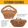 Carhartt Waist Bag, Body Bag, Shoulder Bag, Classic 2.5L Water-Repellent, Lightweight, Travel, Outdoor Bag, CB0554 [B0000554] Brown