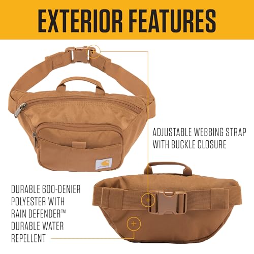 Carhartt Waist Bag, Body Bag, Shoulder Bag, Classic 2.5L Water-Repellent, Lightweight, Travel, Outdoor Bag, CB0554 [B0000554] Brown