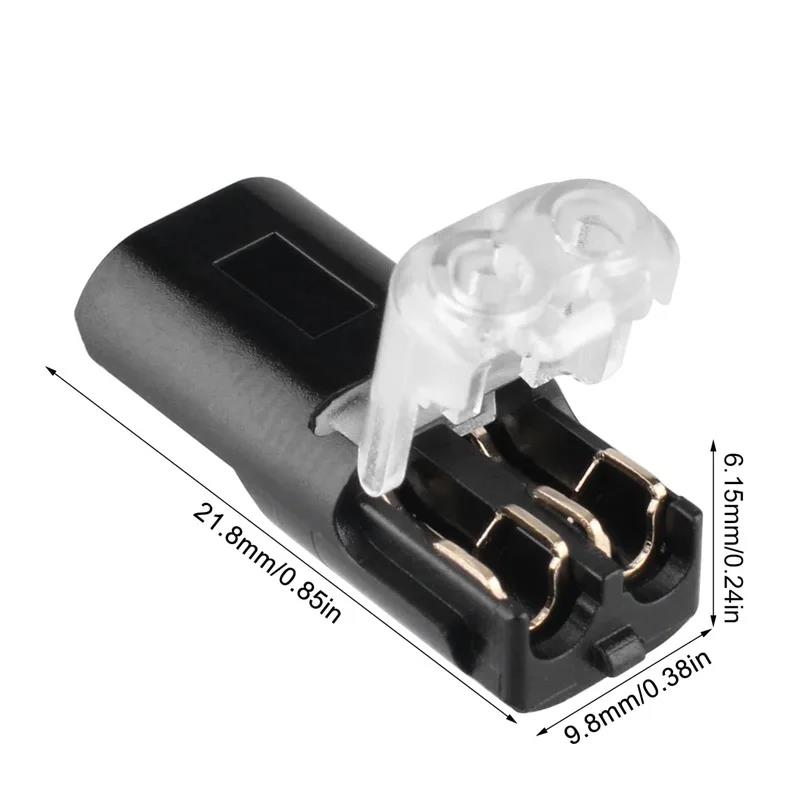 2 Pin Way Plug Electrical Connectors with Locking Buckle Push-in Car Wire Terminal Block Waterproof Wire Cable Connection Strips Plug Connectors 4