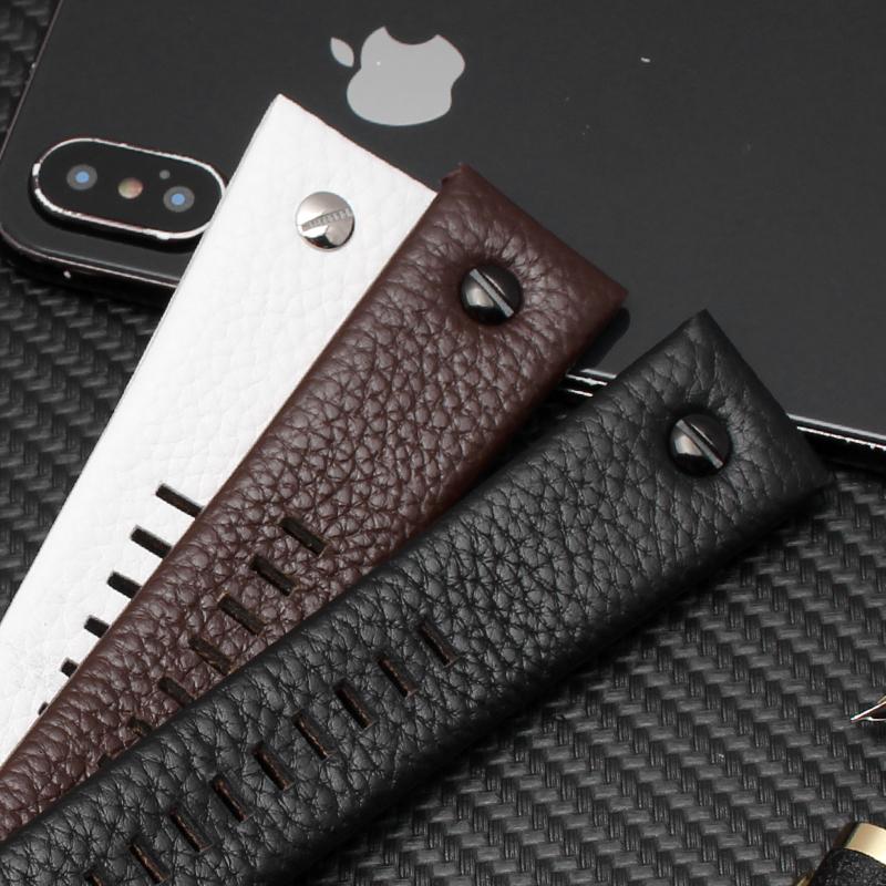 24 26 27 28mm Soft Watchbands for Die-sel DZ7313 7322 7257 7313 DZ7333 4318 Women's Men's Watch Straps with Black Sliver Buckle