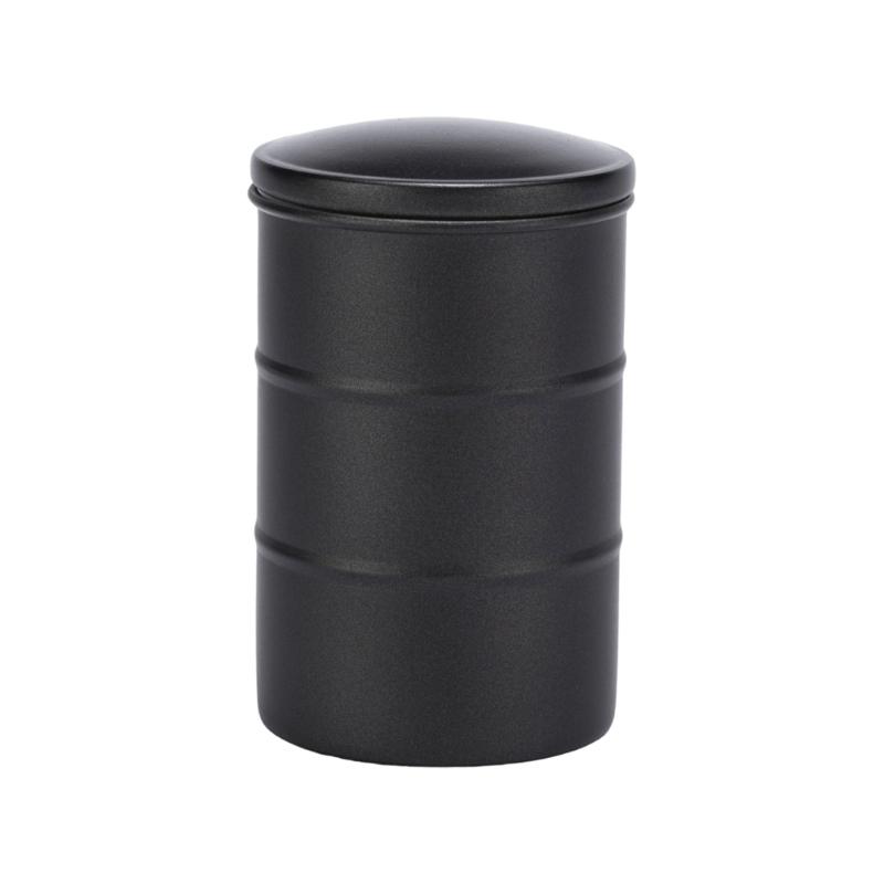 304 Stainless Steel Coffee Bean Storage Canister Vacuum Seal Food Preservation Jar with Lid Kitchen Organization чёрный