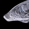 2pcs Transparent Boat Shaped Ice Cream Bowl Acrylic Salad Serving Bowl Snack Tray  Hotels