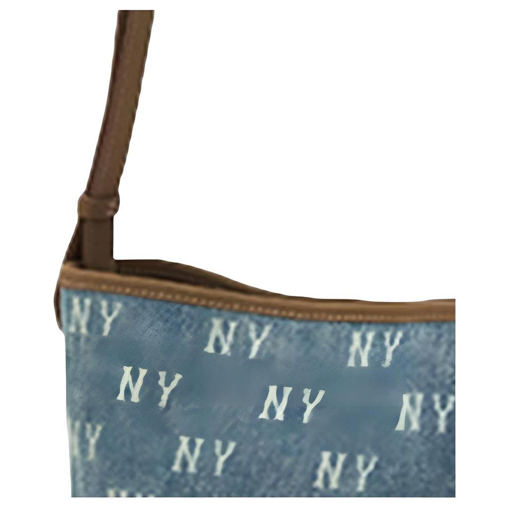 New MLB Polyester Bucket Bag, Shoulder Bag, Crossbody Bag Regular Unisex Light Blue 3ABMMV65N-50BLL