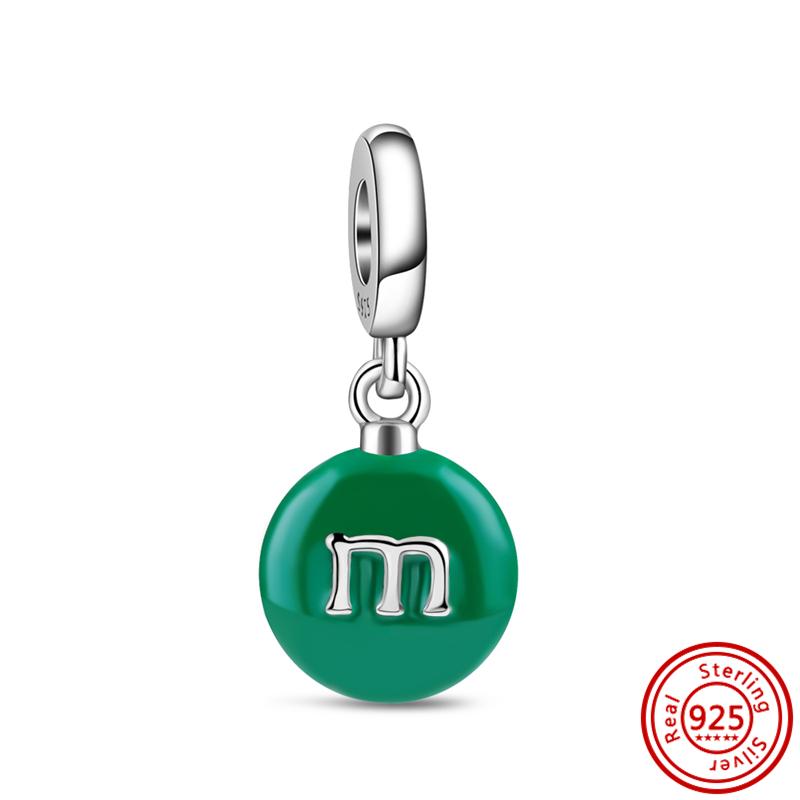 S925 Sterling Silver Sweet Double Candy Cane Heart Dangle Charm Fit Original  Bracelet For Women Jewelry Christmas Gift