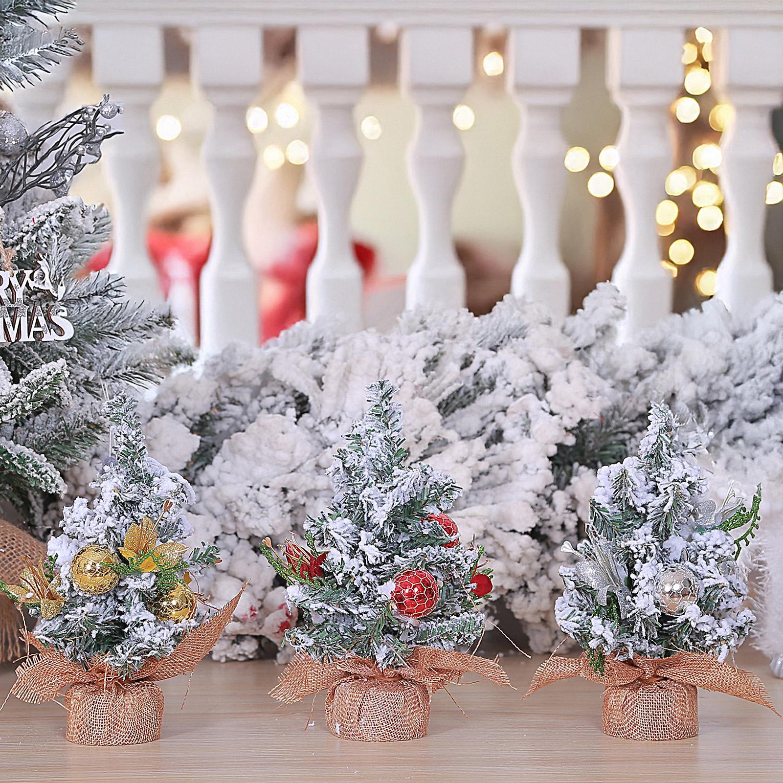 

Mini Christmas Tree Winter Decorations Artificial Christmas Tree Table Ornament For Home Desktop Shelf Dining Table Mantel Others красный