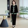 Elegant Autumn Two-Piece Suit for Stylish Middle-Aged & Elderly Women