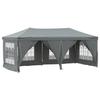 Vidaxl Foldable Party Tent With Walls, Anthracite, 3X6 M