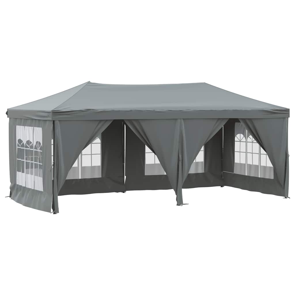 Vidaxl Foldable Party Tent With Walls, Anthracite, 3X6 M