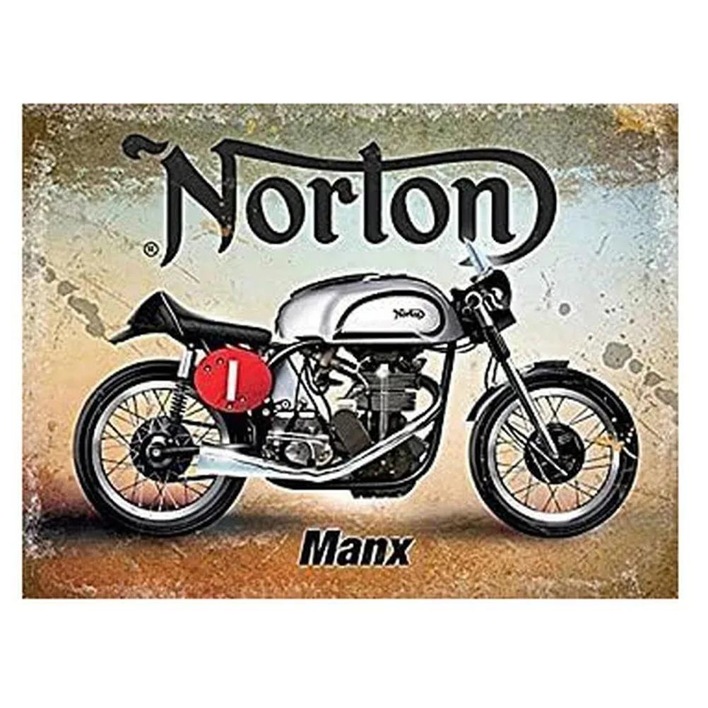 Vintage Motorcycle Metal Tin Signs Decor Wall Art Coffee Bar Vintage Metal Tin Sign Office Home Toilet Signs Wall Decor Pictures
