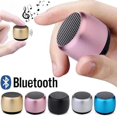 1 PC מיני אלחוטי Bluetooth רמקול נייד מתכת אלחוטי רמקול טלפון נייד מחשב נגן מוסיקה
