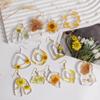 Poppy Resin U-Shape Flower Leaf Earring Mold