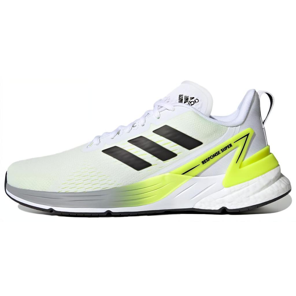 adidas Response Super Bequemes Sport-Mesh-Gewebe Rutschfest Langlebig Low Top Freizeitschuhe Herren Sneaker Weiß Schwarz Grün FY8749