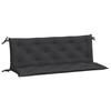 Garden Bench Cushions 2 pcs Black 150x50x7 cm Oxford Fabric