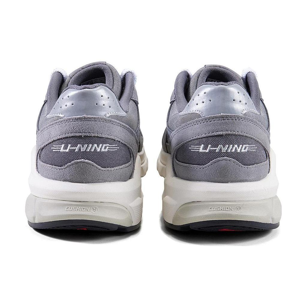 Li Ning Furious Rider Runner Abrasion Resistant Slip Resistant Cushioning Low Top Casual Shoes Women's Gray AZGT012-1
