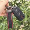 Schlüsseltasche Abdeckung für Volkswagen Polo Golf Passat Tiguan Octavia Käfer Leon Altea mit Schlüsselanhänger Kratzschutz Stoßfester Schutz