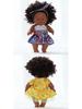 20cm African American Vinyl Reborn Doll - Cute Plush Toy for Children