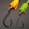Professional Long Casting Catfishes Fishing Rigs with Carbon Steel Hook and Foams Float for Enhances Sensitivity