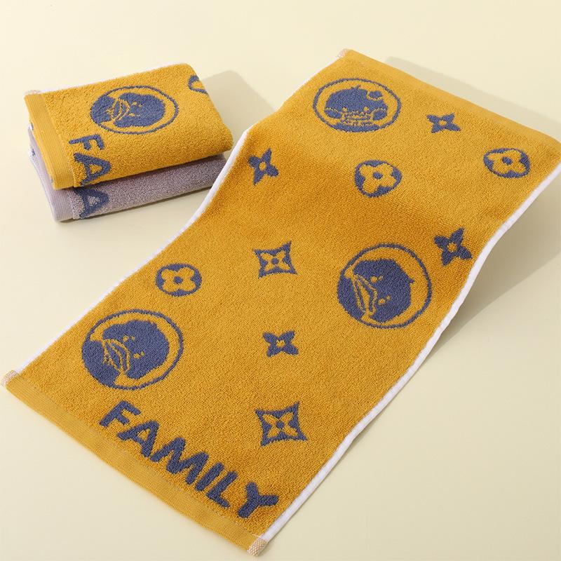 1 STK Håndkle Barnebomull A-klasse bomullsbomullshåndkle fortykket Absorberende Husholdningshåndkle Vask Ansiktshåndkle Absorberende håndklær til flerbruksbruk