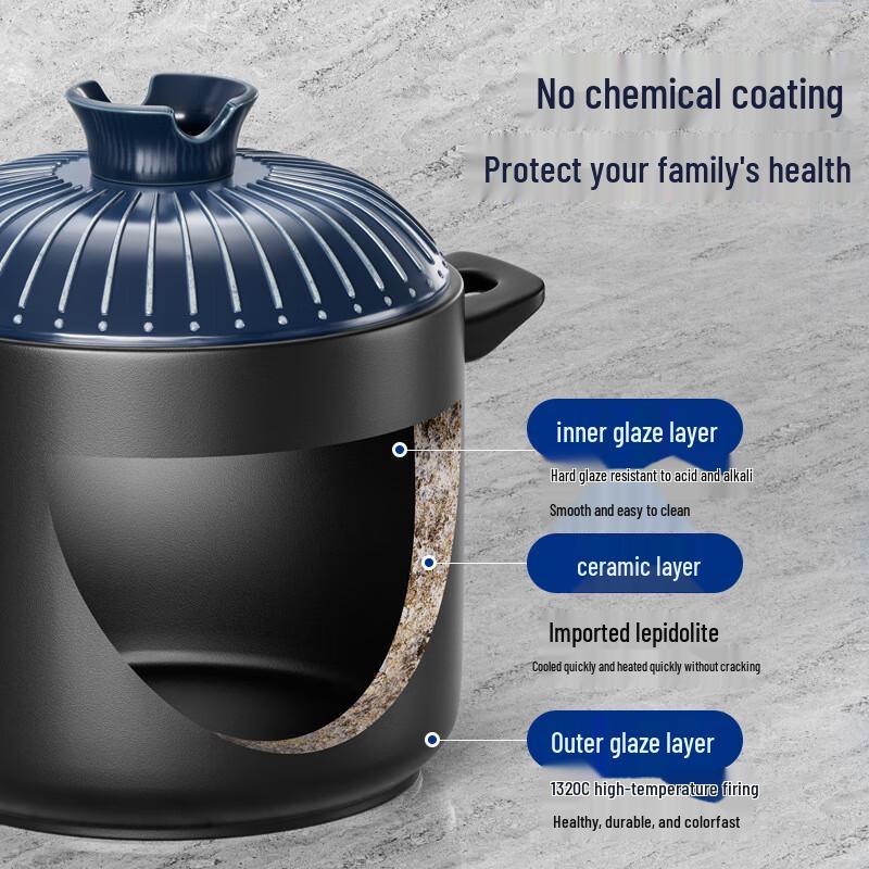 Lichuan Huaxing 2.5L Ceramic Stew Pot