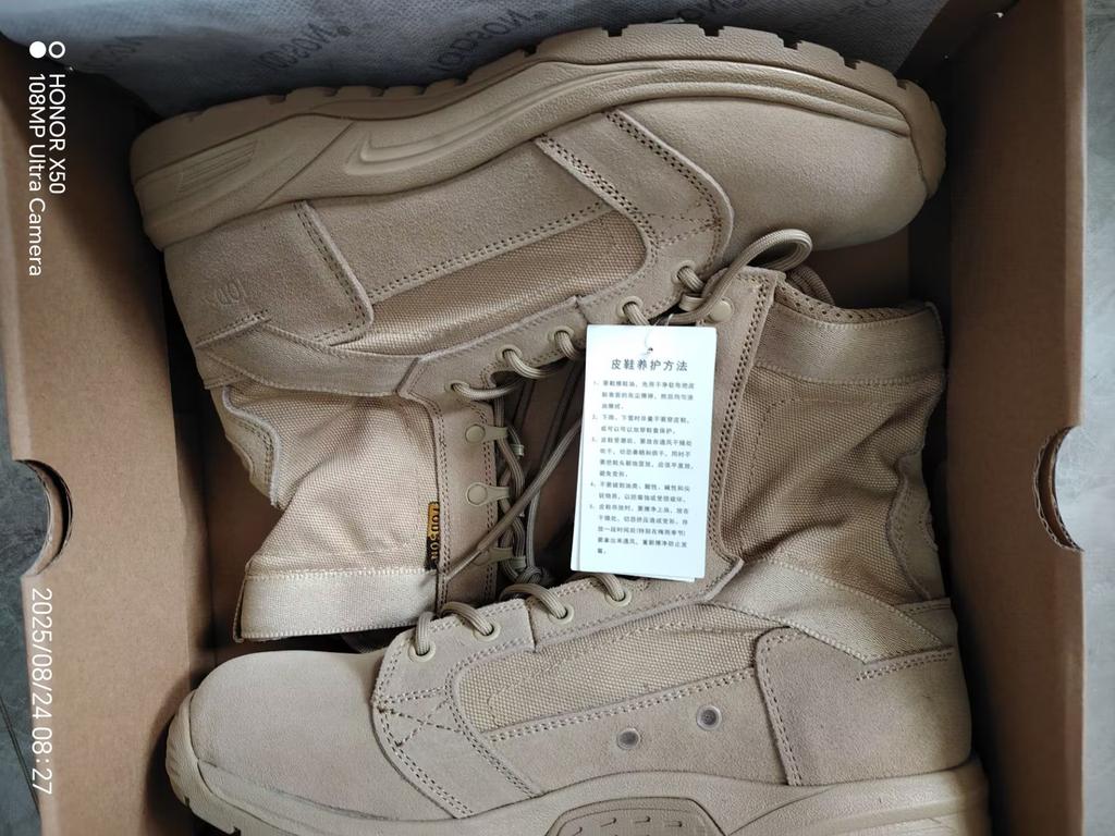 Ultra-light Men Outdoor Hiking High-top Summer Breathable Wear-resistant Non-slip Tactical Desert Boots