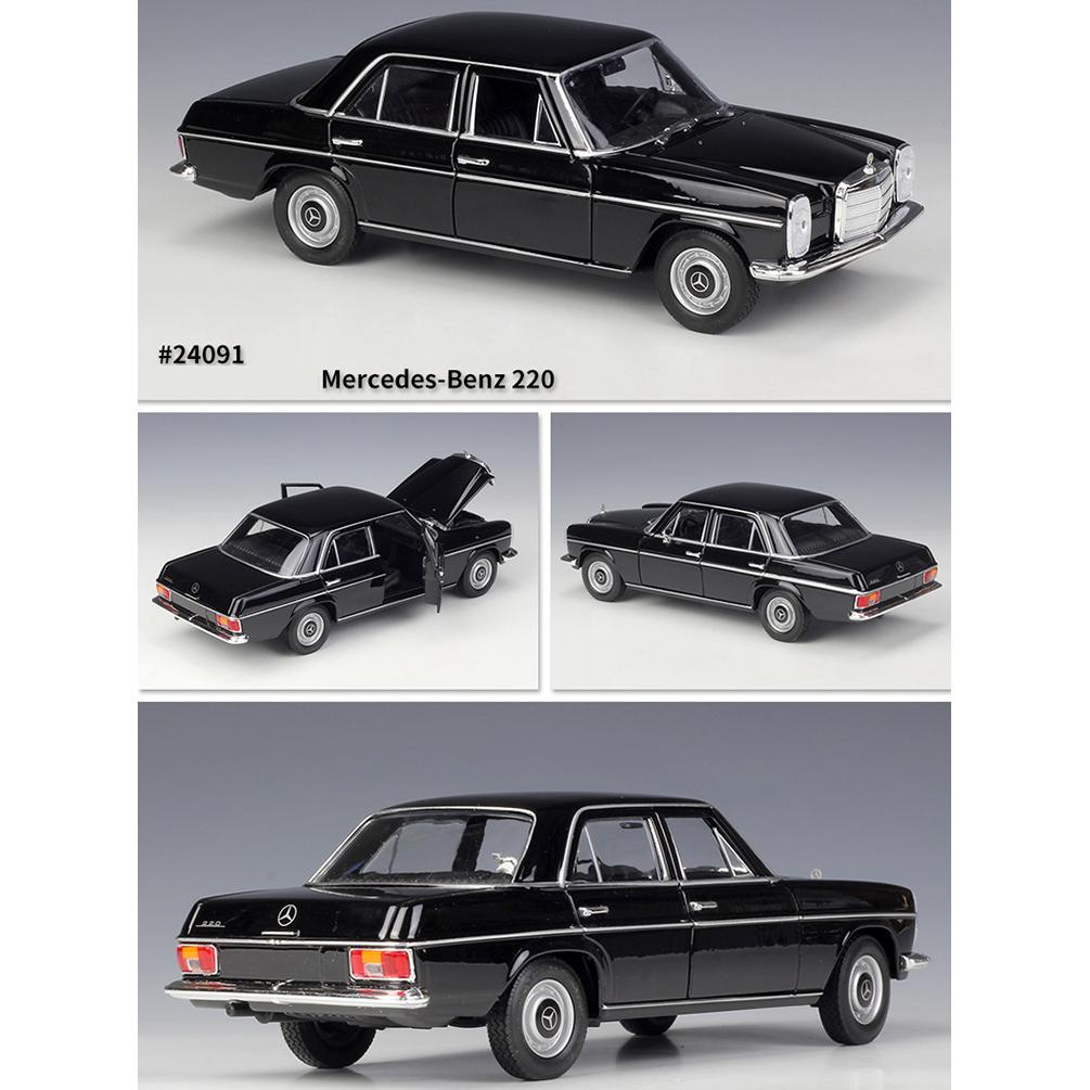 Welly 1:24 Scale Mercedes-Benz 220 Alloy Car Model Diecasts Metal Toy Vehicles Car Model High Simulation Collection Childrens Gifts