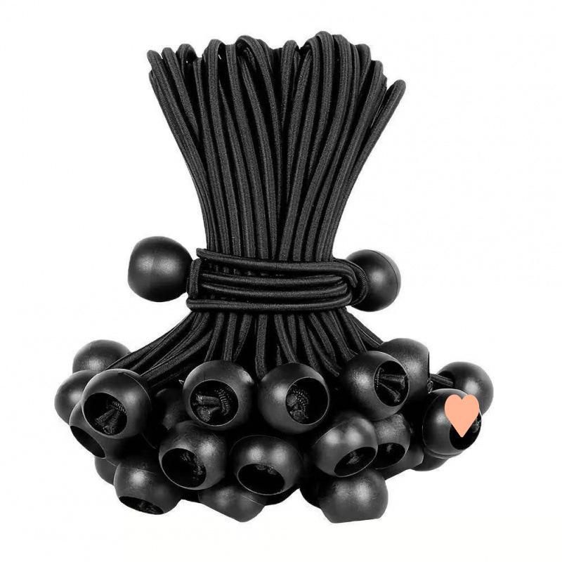 Elastic Bungee Ball Clips - Outdoor Tent & Awning Strap Fasteners