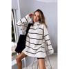 Women's Black High Collar Oversize Model Sweater Tunic