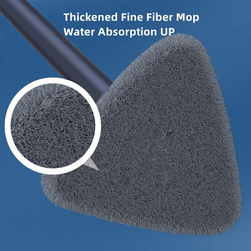 360 Degree Rotatable Cleaning Mop Triangular Squeeze Rotary Wiper Cleaning Floor Glass Ceiling Wall Cleaner Mop Broom Clean Tool