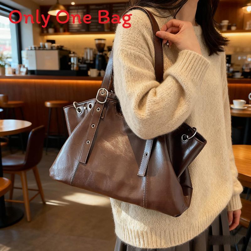 Borsa Tote Minimalista Urbana in PU con Chiusura a Zip per Uso Quotidiano