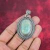 Amazing Amazonite Gemstone 925 Solid Sterling Silver Jewelry, Handmade Gorgeous Designer Pendant For Women