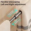 Stretchable Slipper Holder With Suction Cup Bathroom Shower Adjustable Telescopic Rod Without Drilling Towel Rod Kitchen Rod
