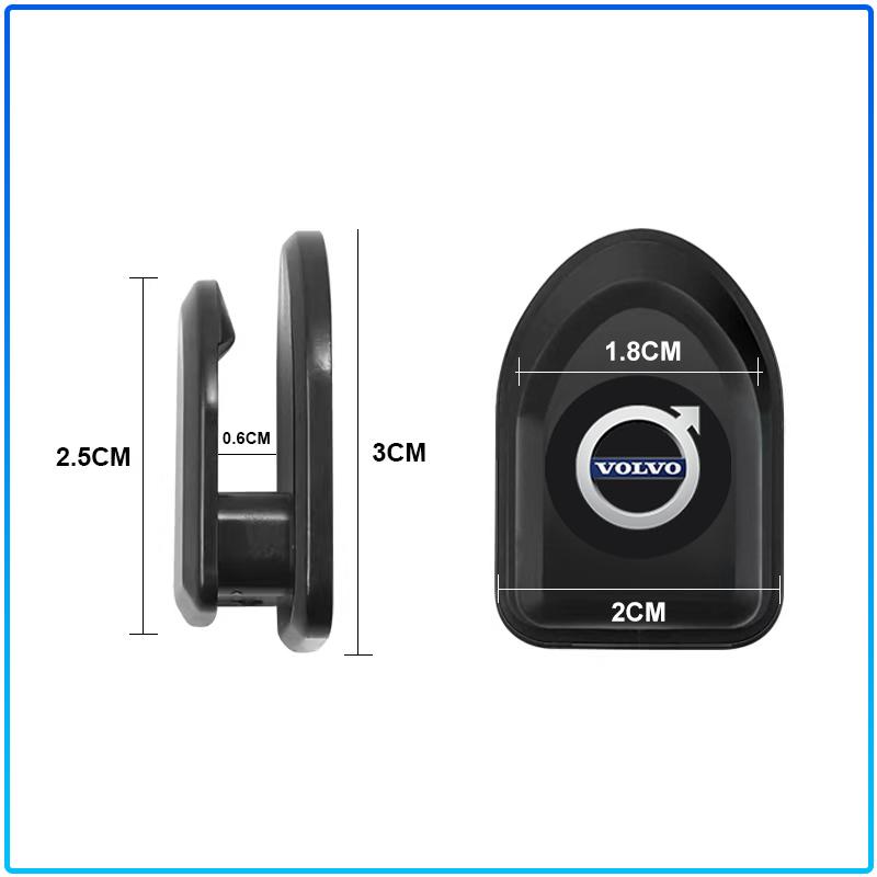 Mini Car Hook Organizer Storage USB Cable Key Storage Self Adhesive Wall Hook For Volvo Rdesign XC90 S60 XC60 V70 S80 S40 V50 V40 V60 C30 S70