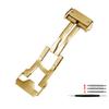 22mm Massief Roestvrij Staal Sluiting Vouwsluiting met Gereedschap Zilver Voor Hublot Big Bang Horloge Heren Siliconen Leer Band Sluiting