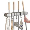 Adhesive No-Drill Broom & Mop Wall Mount Clip Hanger