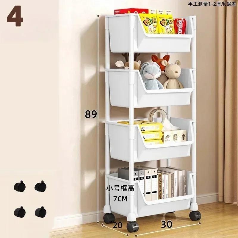 Nouveau Chariot de Rangement de Cuisine Étagère Meuble de Rangement Fente Salle de Bain Salon Organisateur Maison Étagère Angle de Cuisine Étroit